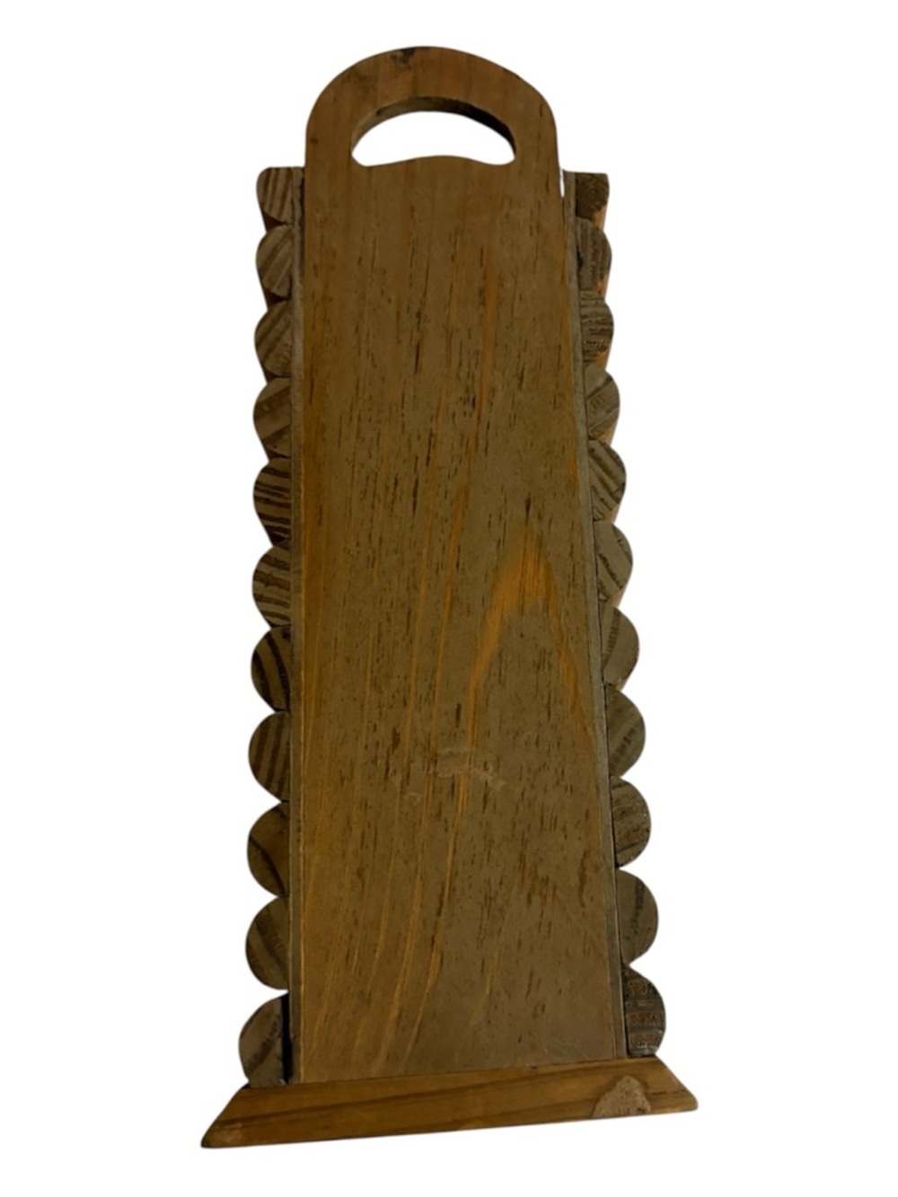 Wooden Slotted Utensil /Stationery Holder with Metal Tree Accent - Brown - Picture 5 of 10